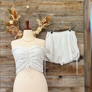 Aerie White High Waist Women Shorts